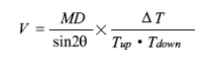 ecuacion para calcular volumen de flujo tds100H