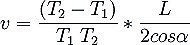 ecuacion para calcular volumen de flujo TUF-2000H