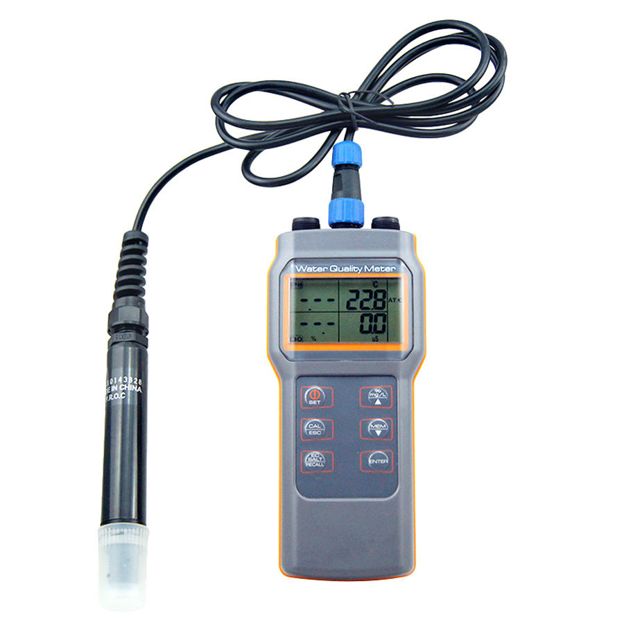 Medidor Analizador de Calidad de Agua / pH / Oxigeno / conductividad / TDS  / salinidad